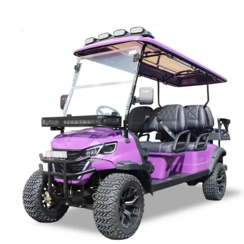 2026 Hot Sale off Road Club 4 6 Seater 60V Car Hunting Cart Golf Car 5000W Electric Golf Cart with Lithium Battery