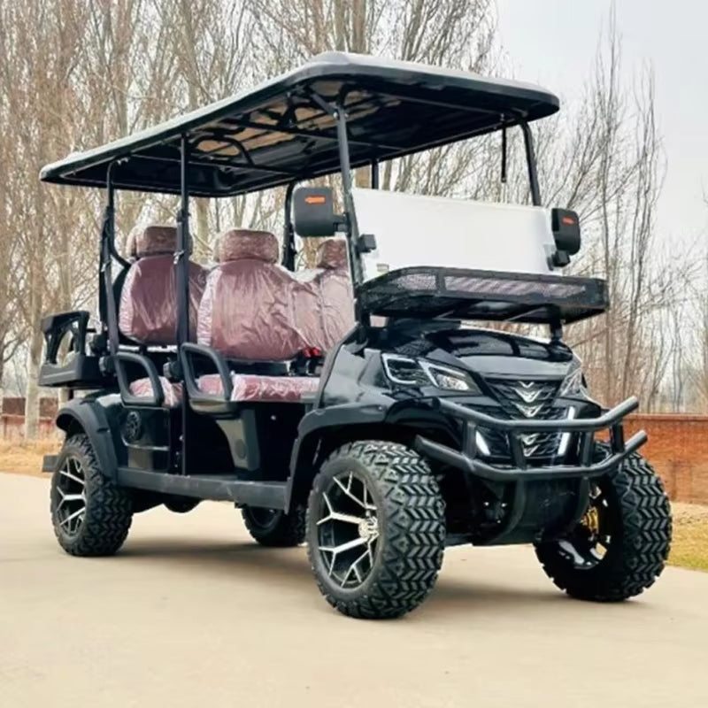 2026 Hot Sale off Road Club 4 6 Seater 60V Car Hunting Cart Golf Car 5000W Electric Golf Cart with Lithium Battery
