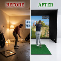 Simbox Golf Simulator Enclosure - 7 Sizes Available — Before & After