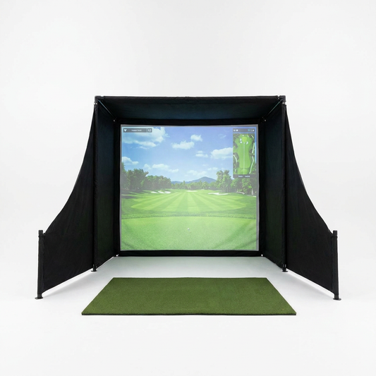 Simbox Golf Simulator Enclosure - 7 Sizes Available — Studio Shot