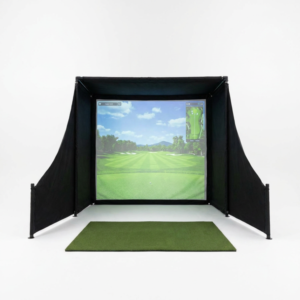 Simbox Golf Simulator Enclosure - 7 Sizes Available — Studio Shot
