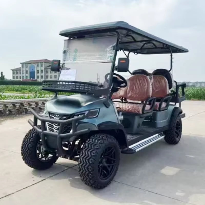 2026 Hot Sale off Road Club 4 6 Seater 60V Car Hunting Cart Golf Car 5000W Electric Golf Cart with Lithium Battery