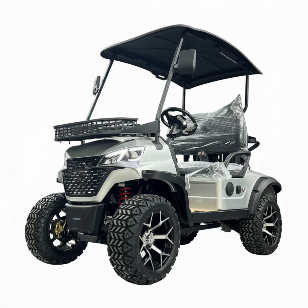 2025 Fast 45KM/H Lithium Battery 2 4 Seats Electric Club Golf Buggy 72V City Golf Scooter Golf Carts 2+2 Seater Golf Cart