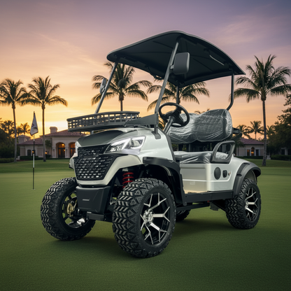 2025 Fast 45KM/H Lithium Battery 2 4 Seats Electric Club Golf Buggy 72V City Golf Scooter Golf Carts 2+2 Seater Golf Cart